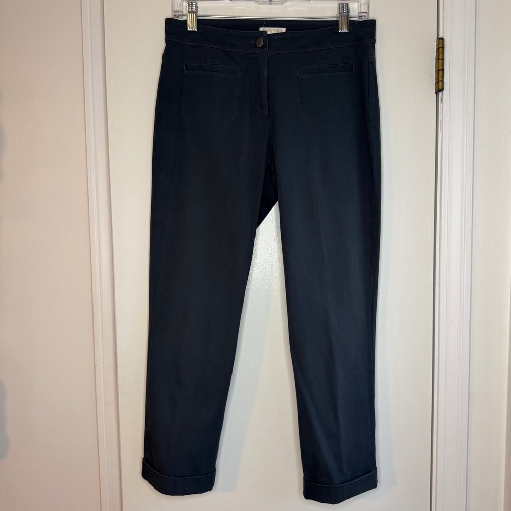 Eileen Fisher Cropped Pants Womens XS Dark Gray Career Business Casual Trousers